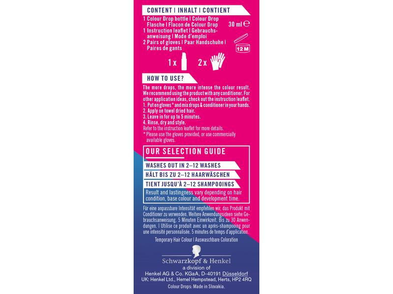 Schwarzkopf LIVE Haarcoloration Drops Petal Pink Hochpigmentierte Haarfarbe