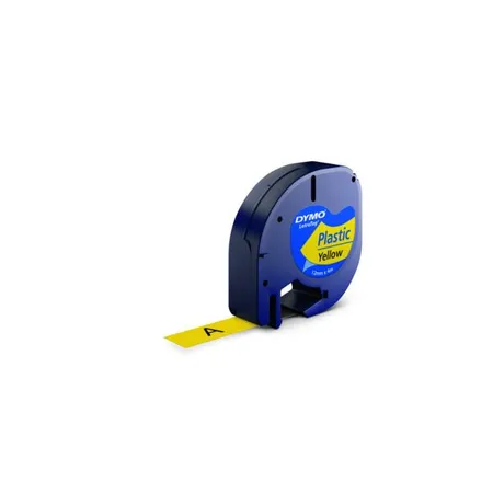 Dymo Original Schriftband für LetraTag® schwarz auf gelb, 12 mm x 4 m