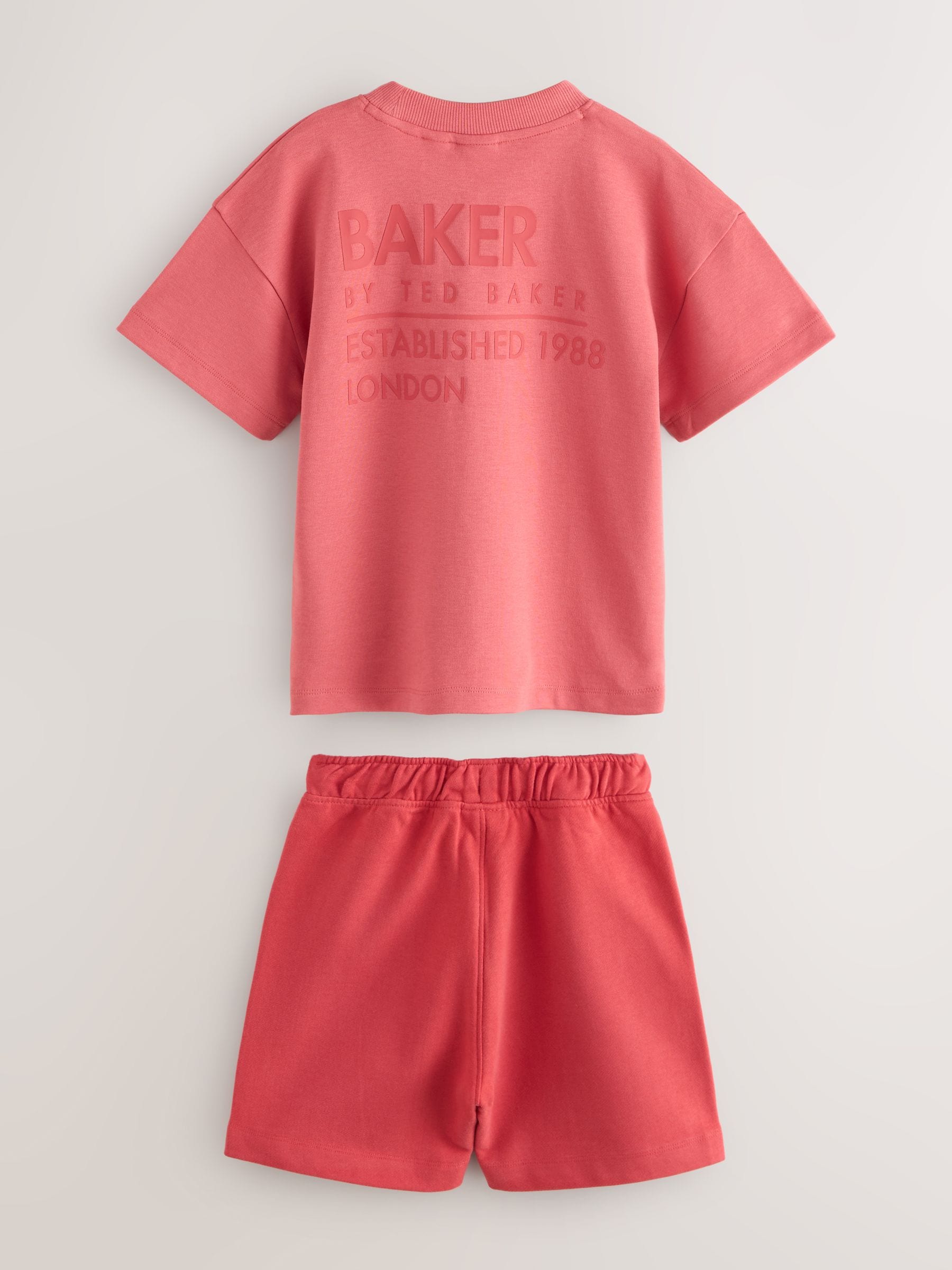 Baker by Ted Baker Oversized Tonal Graphic T-Shirt and Shorts Set