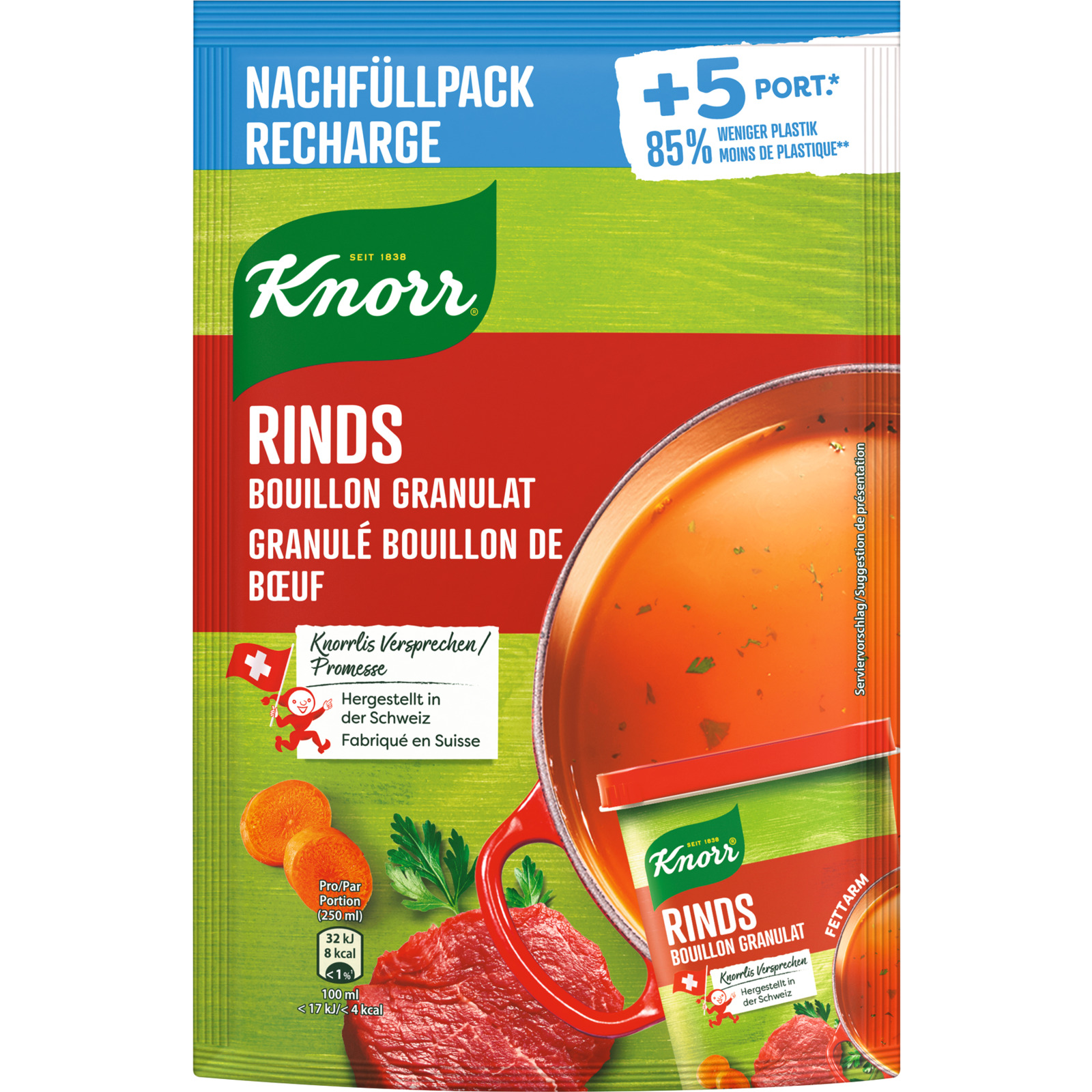 Knorr Rindsbouillon fettarm NFB 260 g