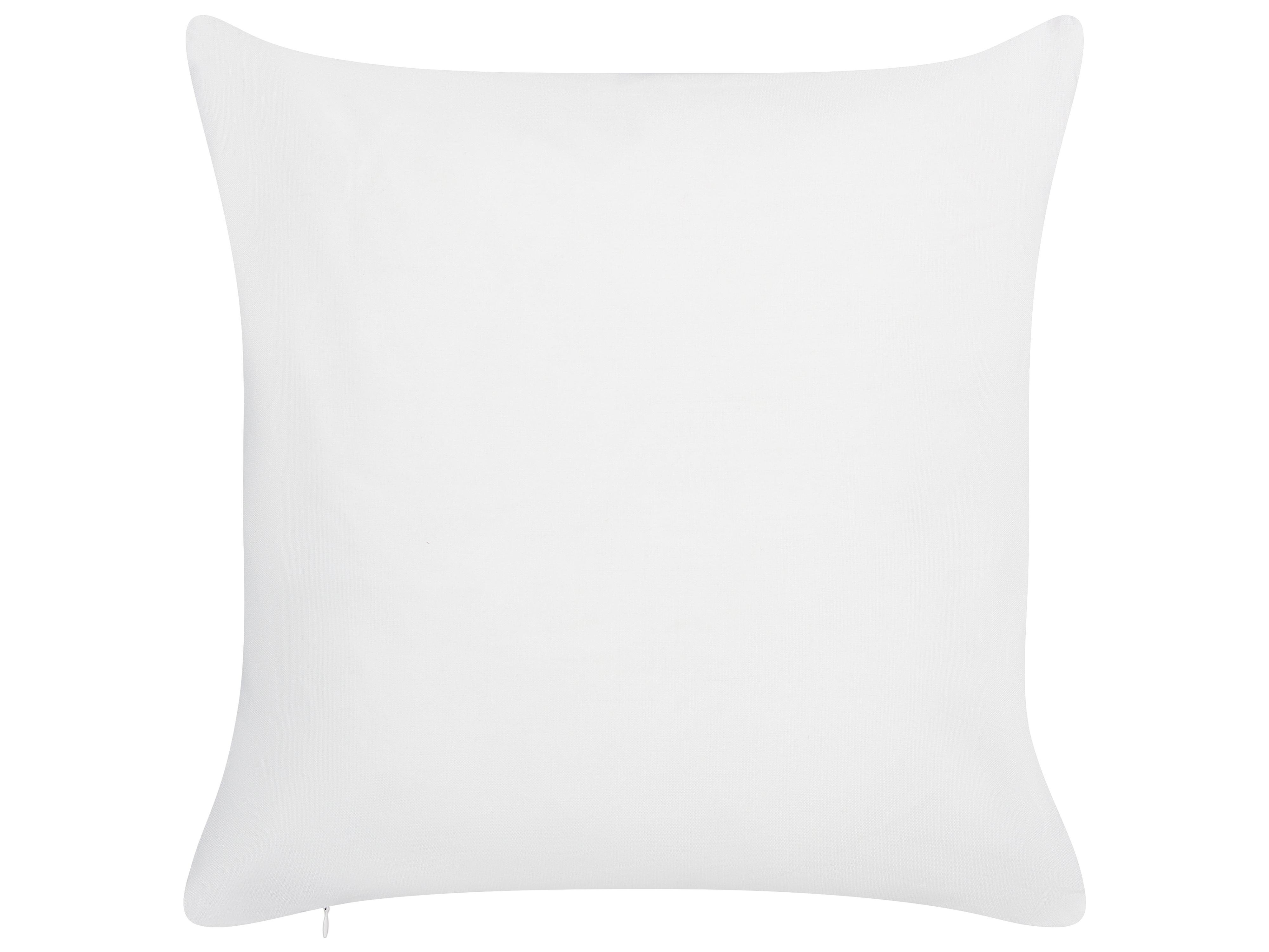 Set van 2 tuinkussens MOLTEDO gestreept 45 x 45 cm Wit
