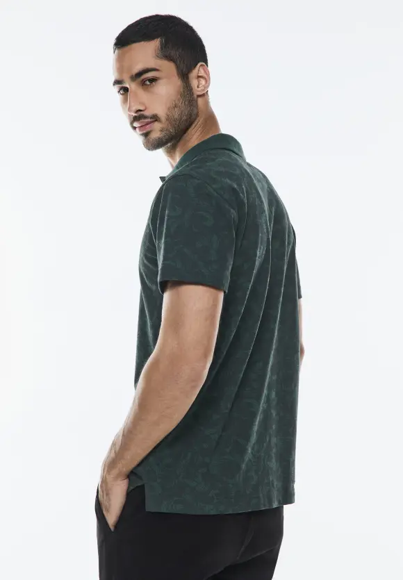 Piquée Poloshirt - dark urban green