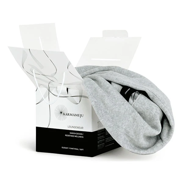 Karmameju  Mount everest fleece badekåbe - Light grey