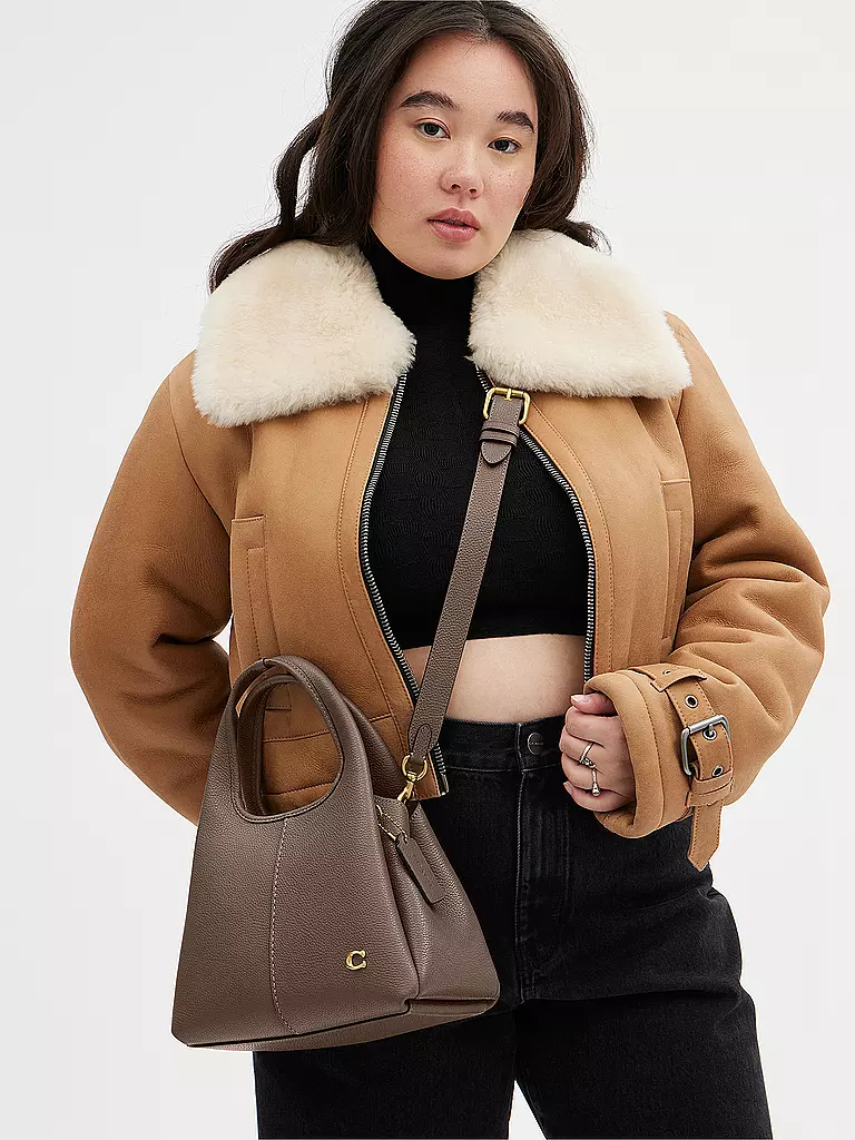 COACH Ledertasche - Umhängetasche LANA23 grau