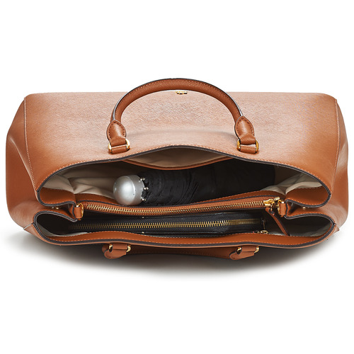 Lauren Ralph Lauren - HANNA 37-SATCHEL-LARGE Cognac