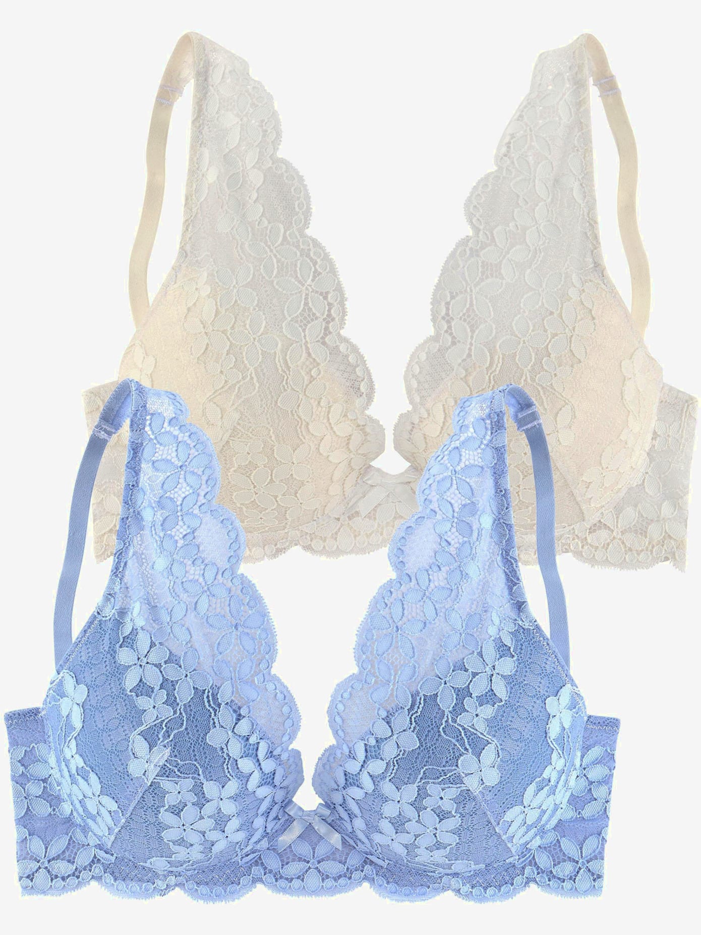 Soutien-gorge push-up lot séduisant de 2 soutiens-gorge push-up avec armatures