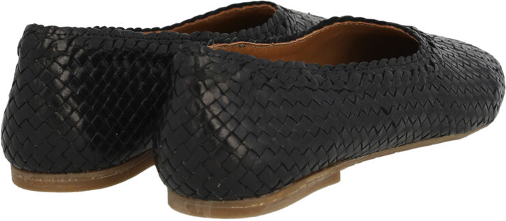ANGULUS Håndflettet ballerina 2072 black