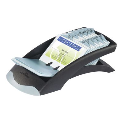 Durable Visifix Desk Vegas - Fichier de cartes de visite avec répertoire alphabétique