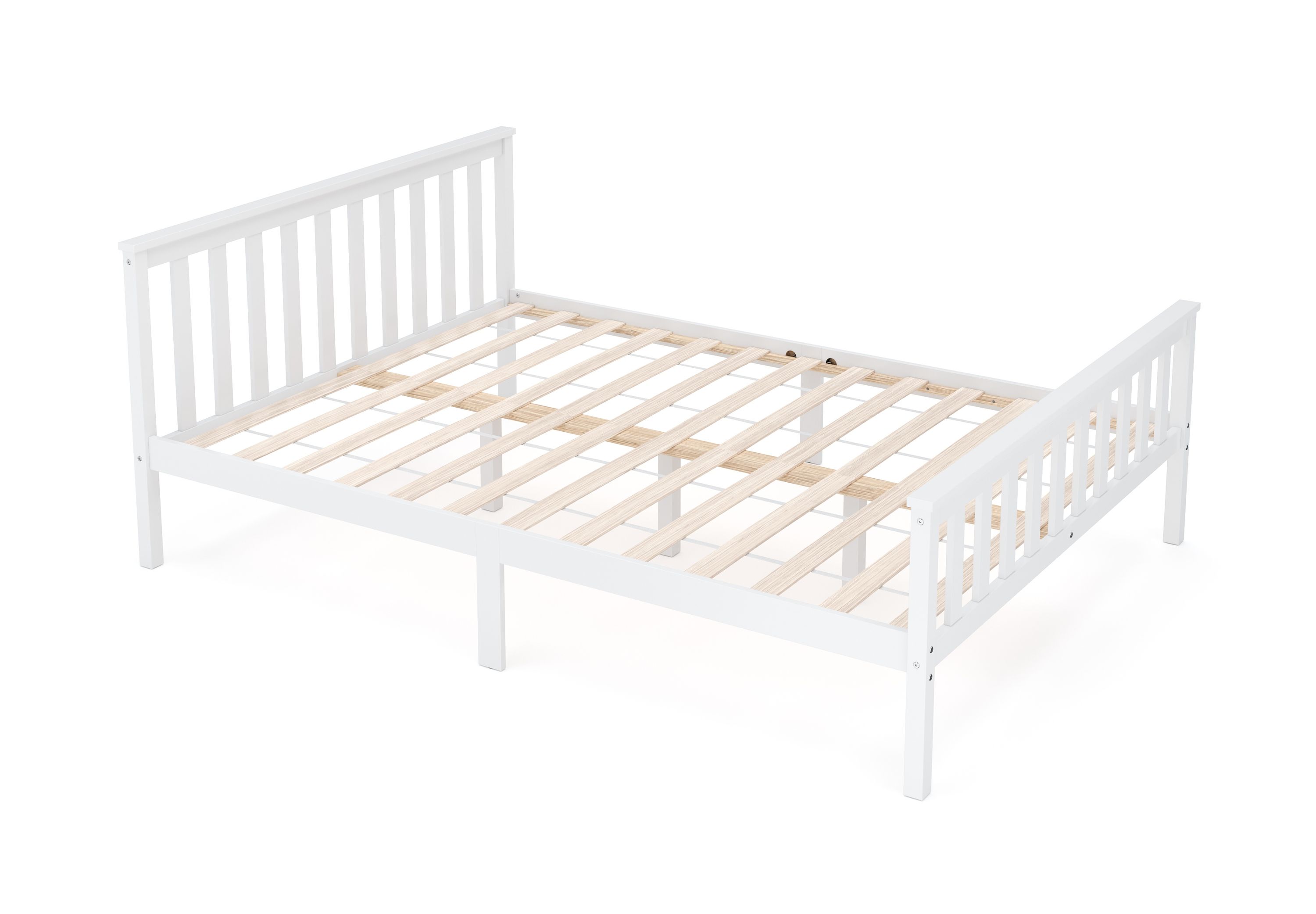 Bett Holz EMILY 140 x 200 cm weiss