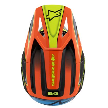 Casque cross Alpinestars SUPERTECH S-M3 - FRAY - ENFANT - Noir / Orange