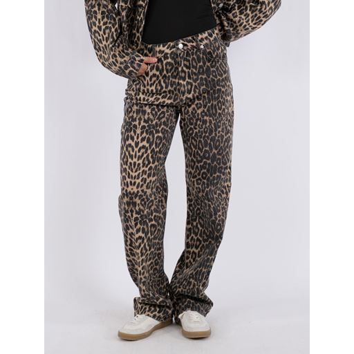 Neo Noir Simona Leopard Bukser, Leopard, 38