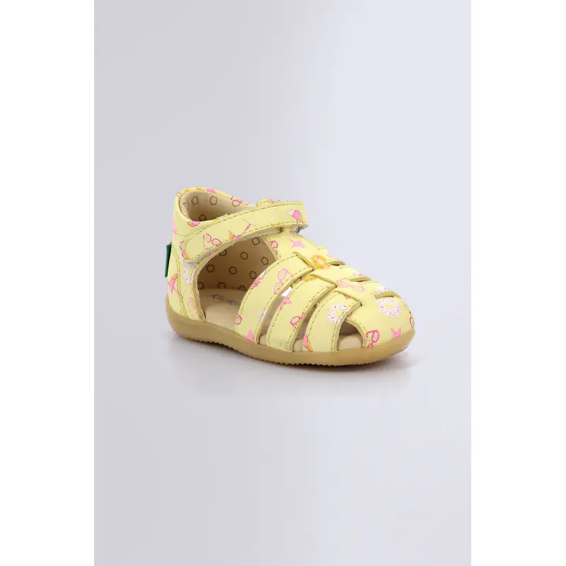 Bigflo Jaune plage SANDALES Cuir Fille