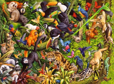 Ravensburger Puslespill Tropical Rainforest XXL 200 Brikker