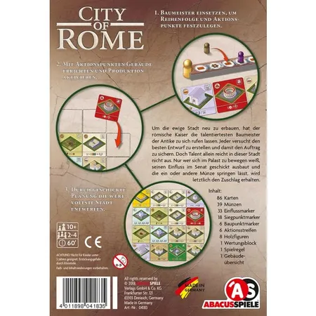 Asmodee Abacusspiele City of Rome