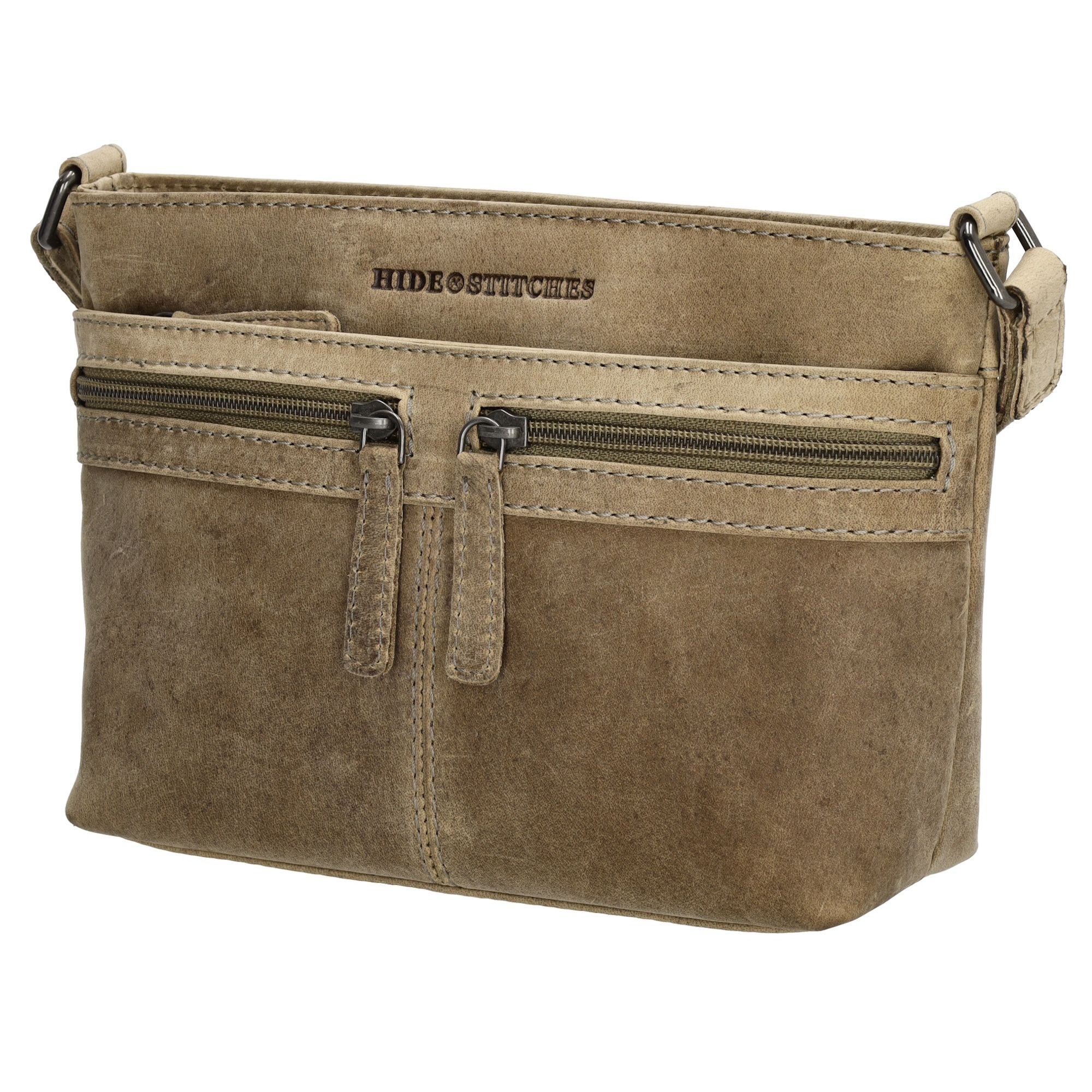 Hide & Stitches Idaho Schoudertas S Donkerzand