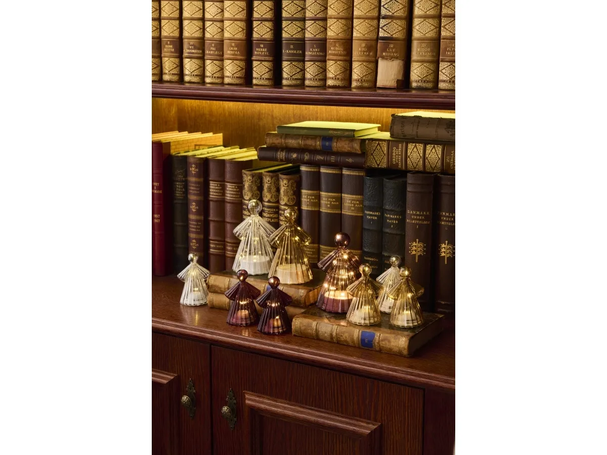 Sirius Alberte Engel - Bordeaux - 2 stk. - H 10 cm