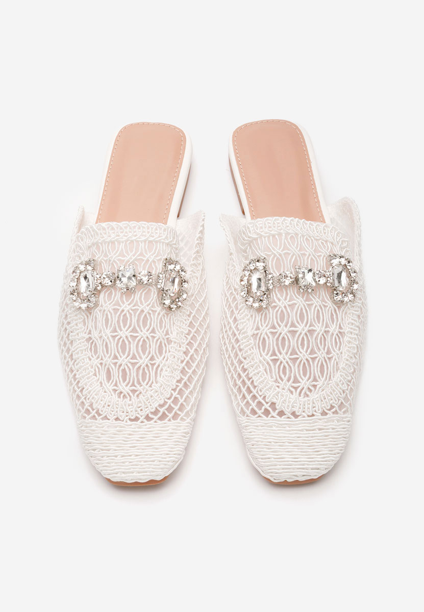 Sabots femme blancs Jamila