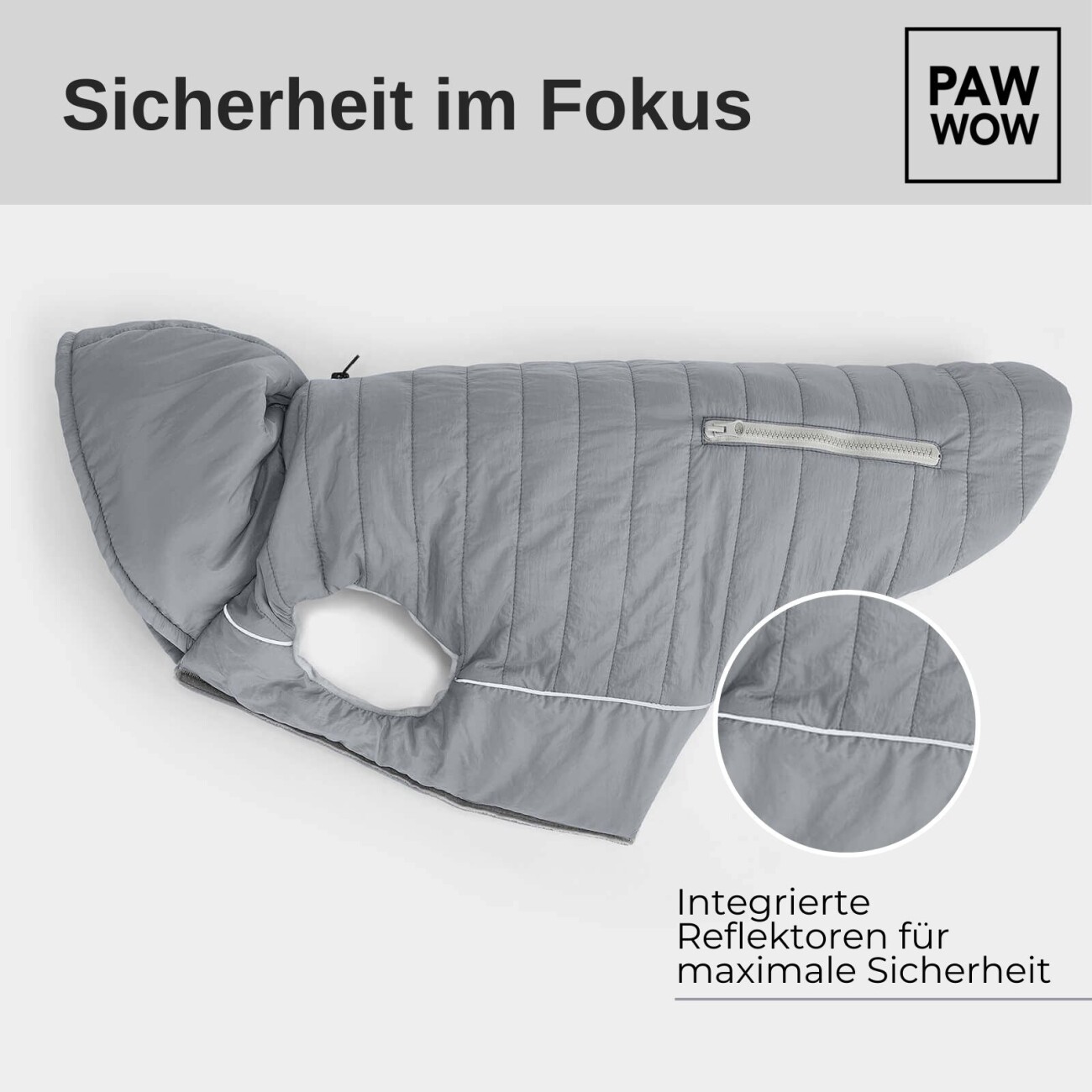 PAW WOW Hundejacke IMMI Grau S