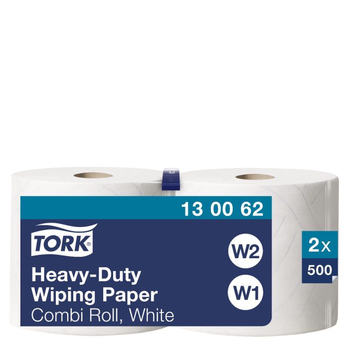 Tork 130062 W1 W2 2rollen Advanced wiper 430 Performance 2laags wit 170 mtrx24 cm 2x500 vel (130062)
