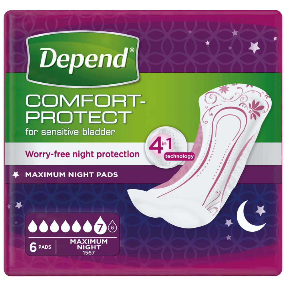 Depend Verband Maximum Night6 stuks