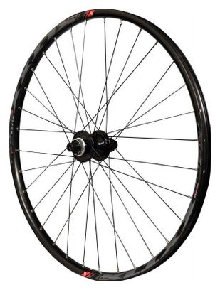 ROUE 275  VTT ARRIERE JANTE ALU KLIXX TUBELESS READY NOIRE FREIN DISQUE CENTERLOCK MOYEU SHIMANO MT510 TX12 142mm CASSETTE Micro Spline 12V (584X23)