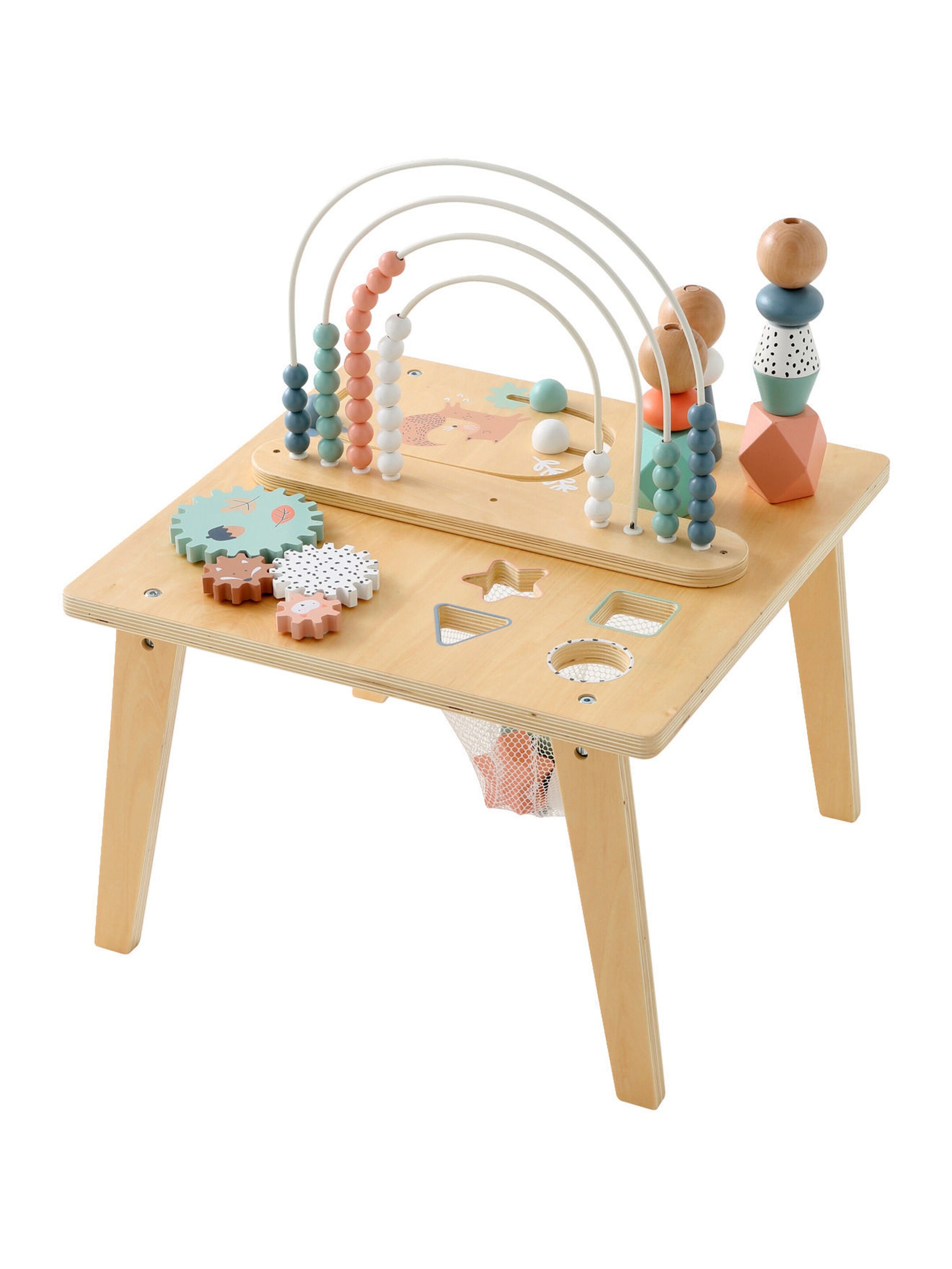 Vertbaudet Kinder Spieltisch REGENBOGEN, Holz FSC® mehrfarbig