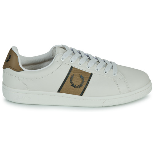 Fred Perry - B721 LEATHER - Beige / Marron