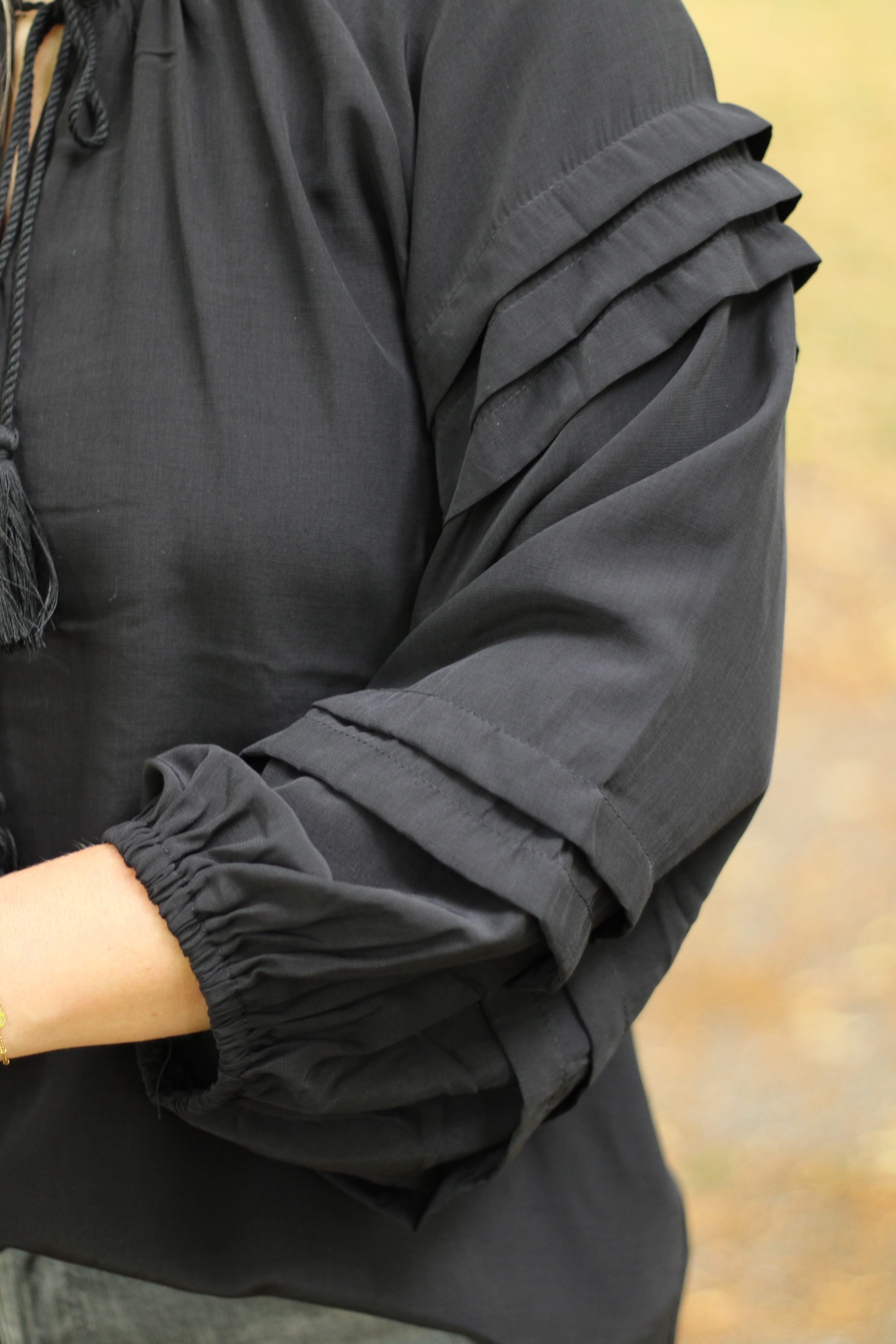 Culture - Asmine Wide Sleeve Blouse - Black