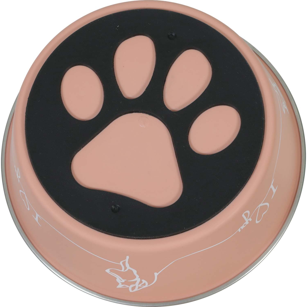 Ecuelle antidérapante rose pour chiens love dog 1200 ml