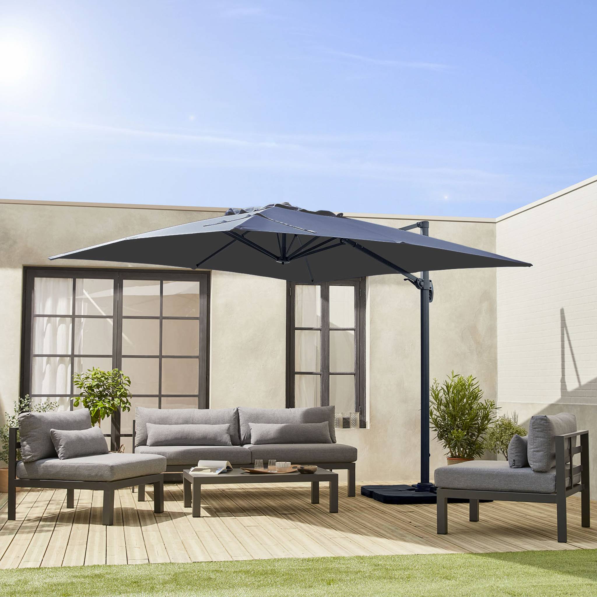 Alice's Garden, Zweefparasol, Falgos, 3x3m