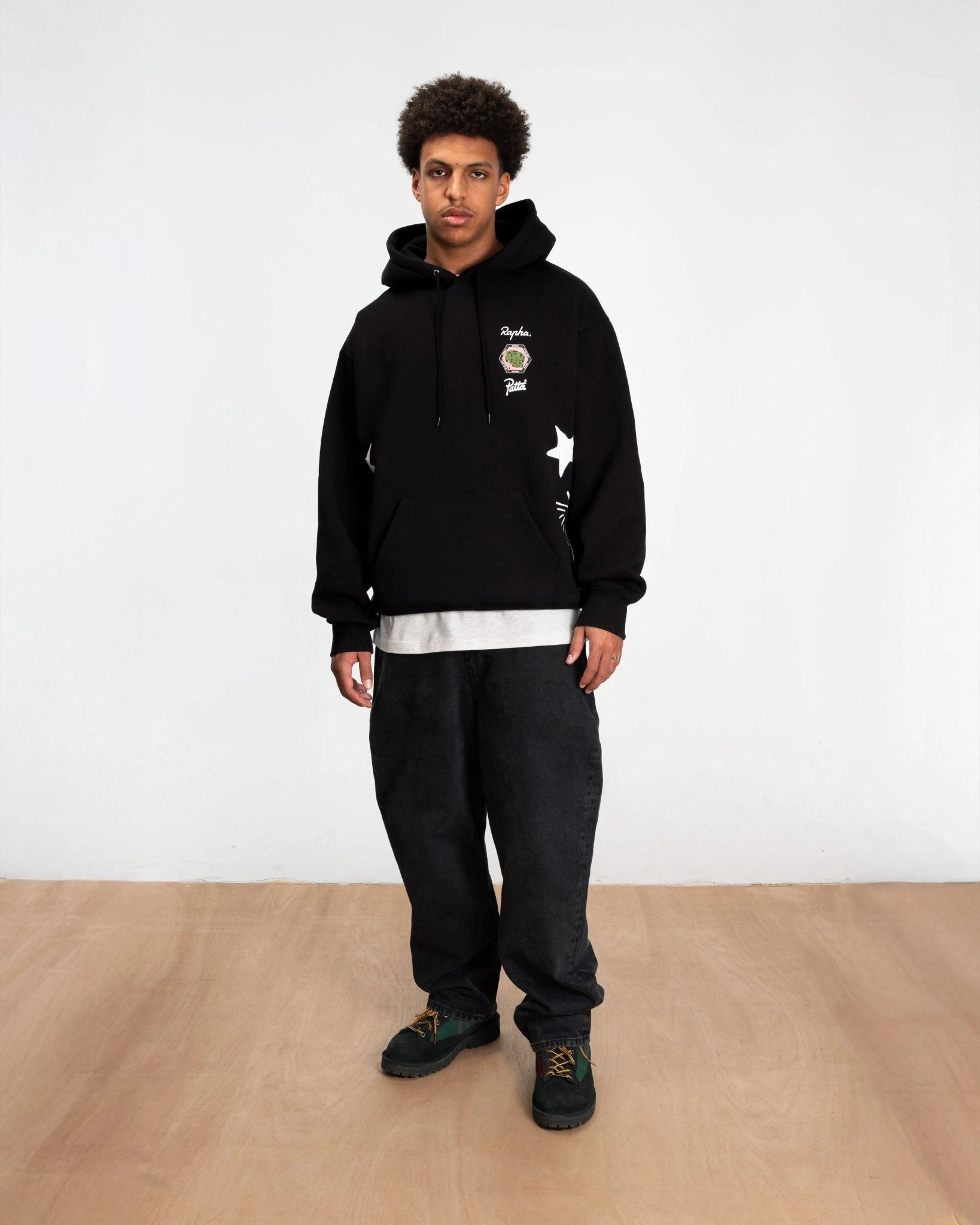 Patta Cycling Team x Rapha Hooded Sweater (Black)
