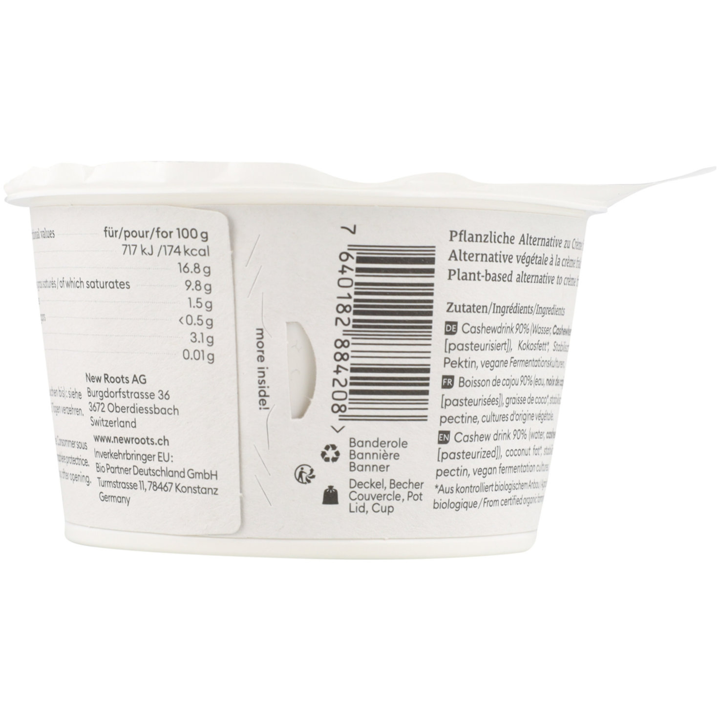 New Roots vegane Alternative zu Crème Fraîche