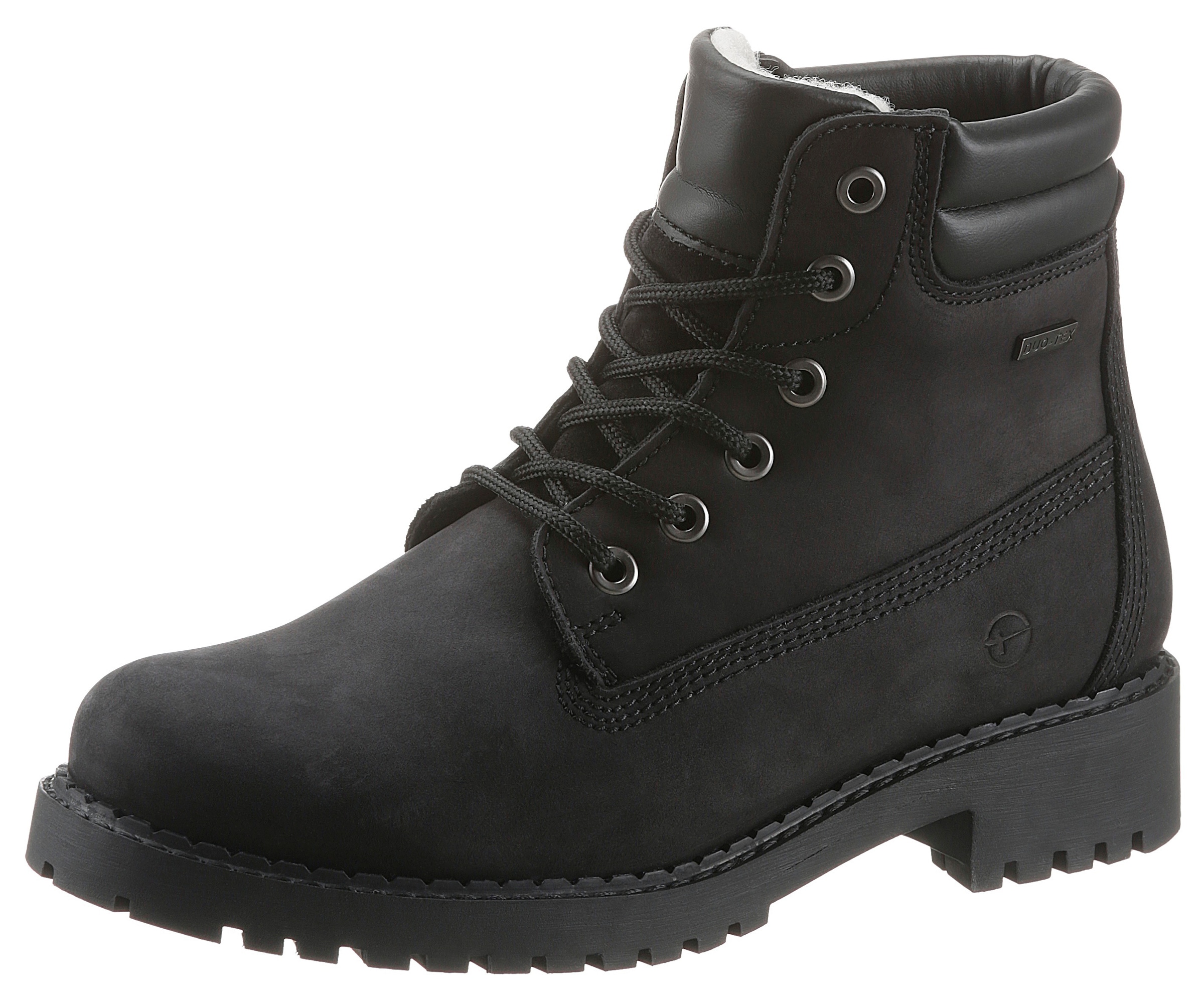 Tamaris Winterboots  , Blockabsatz, Schnürstiefelette mit DUO-TEX Ausstattung