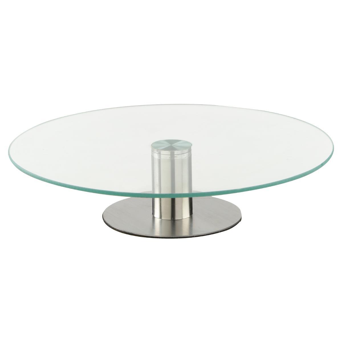 PLATEAU TOURNANT VERRE 30CM