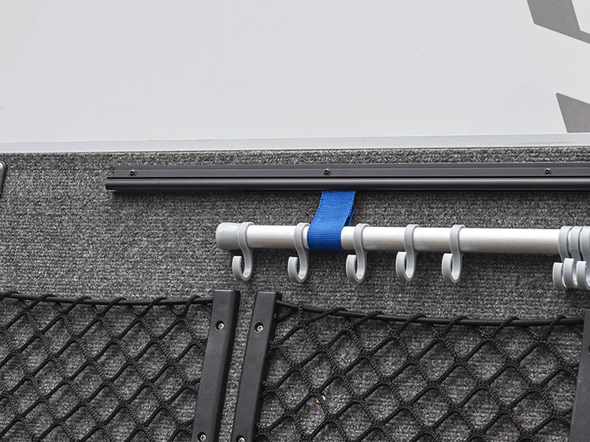 ProPlus 180° 100 cm aluminium tentrail - Black
