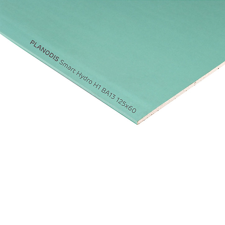 Plaque de plâtre hydrofuge Planodis 125 x 60 cm, ép.12 mm (vendue à la plaque)