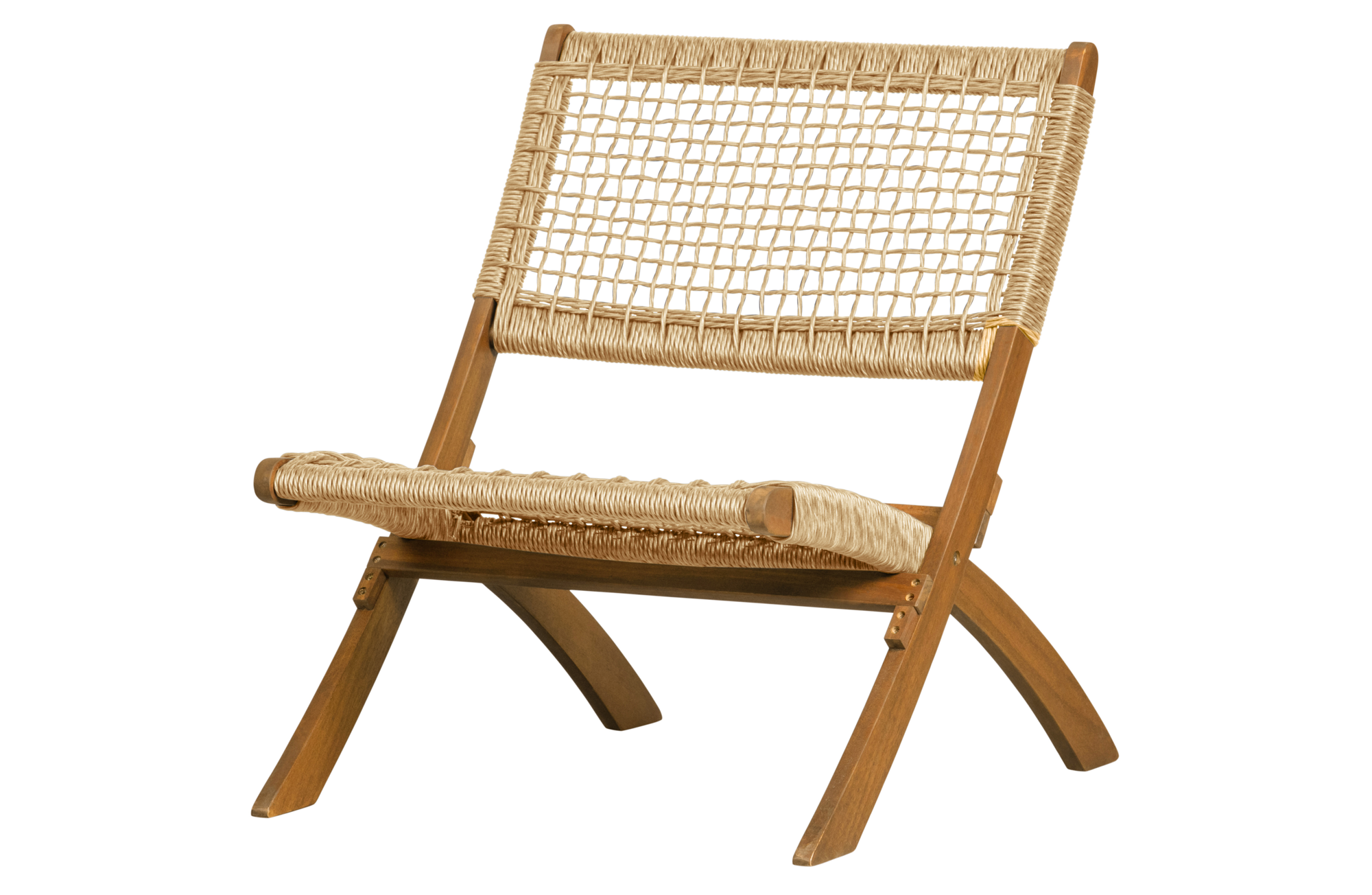 Lois klapstoel ruit hout naturel