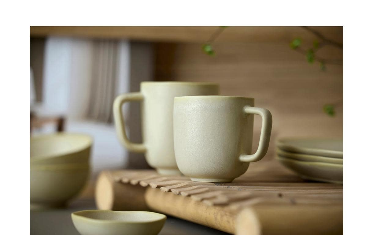 Kaffeetasse Shoku 230 ml, 6 Stück, BeigeTassen-Set aus Steinzeug