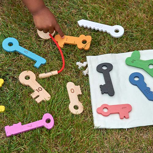 Tickit speelfiguren sleutels - 12st
