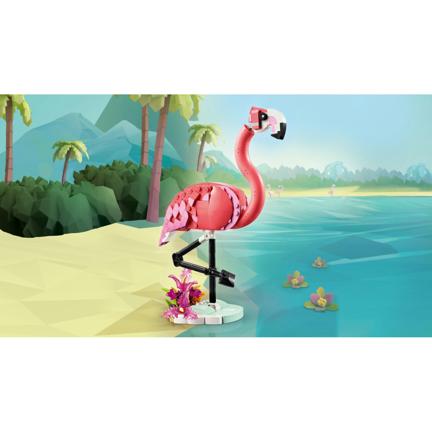 LEGO® Creator 31170 3in1 Wilde Tiere: Rosa Flamingo - Kakadu oder Axolotl ab 8 Jahren