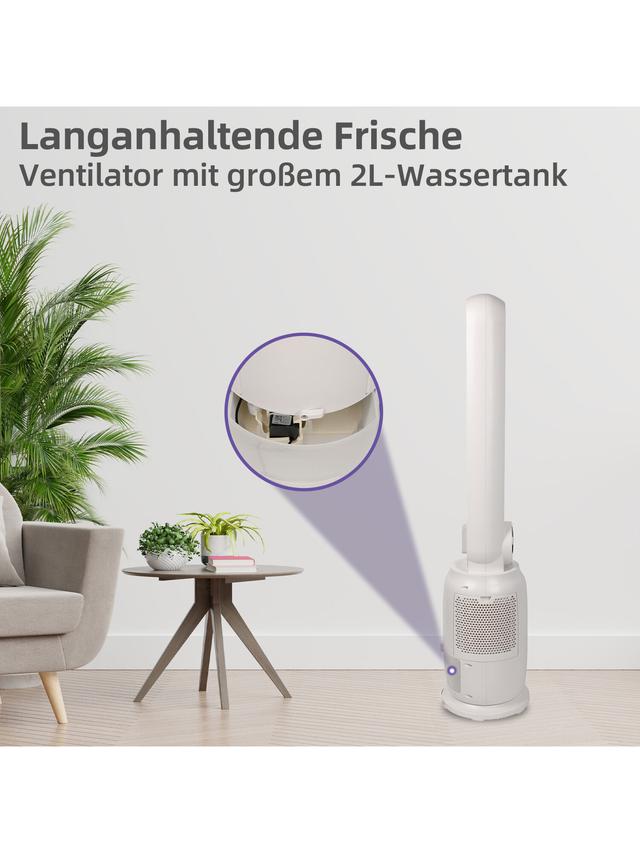 Wohlfühlklima Turmluftkühler 3in1 – Ventilator mit Kühlung & Luftbefeuchter