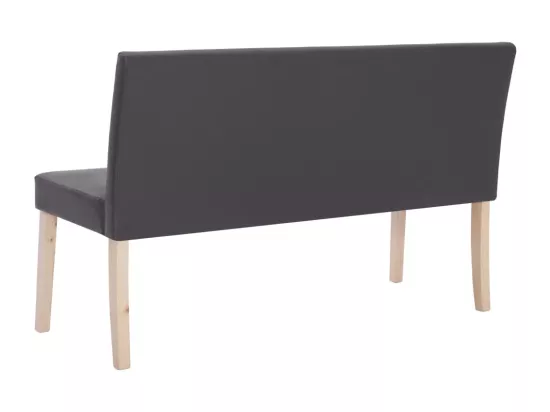 Banc 139,5 cm Gris Similicuir