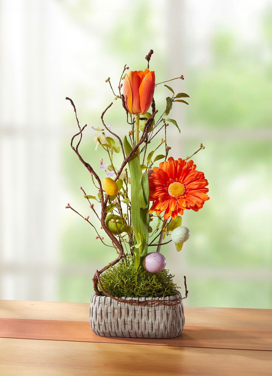 Gerbera/Tulpen-Arrangement