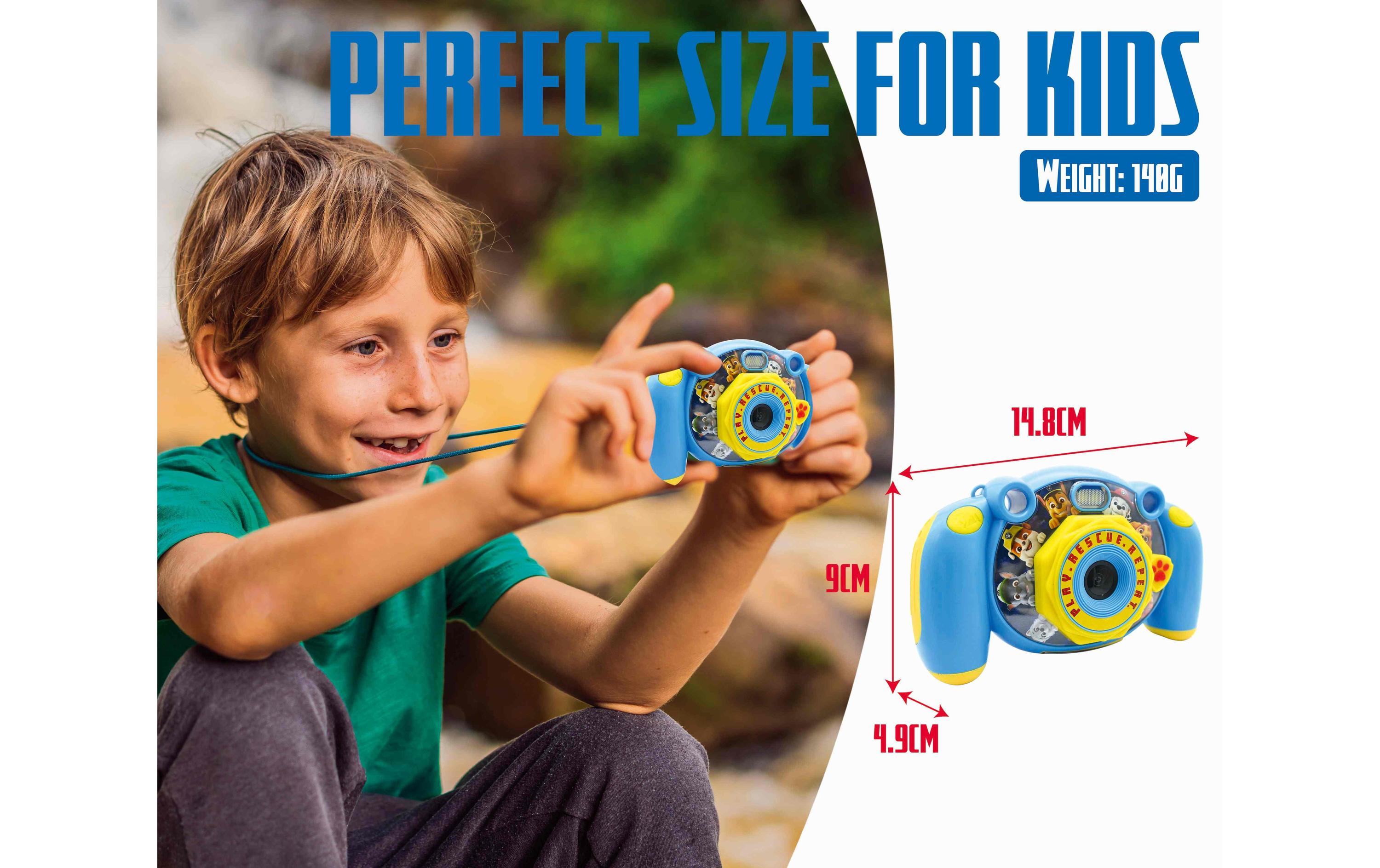 Kinderkamera Paw Patrol Blau/GelbFunktionsreiche Kamera für junge Abenteurer und angehende Fotografen