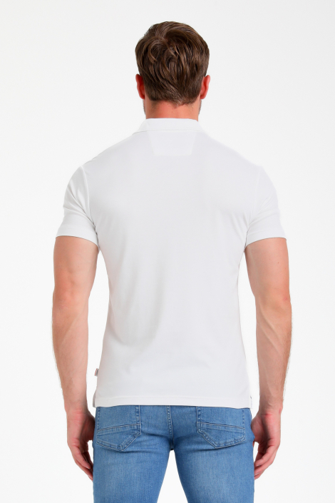 Gabbiano ecru heren polo
