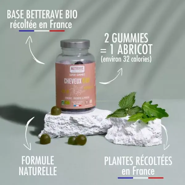 Nutrivie Super Gummies para Cabelo – 60 gomas