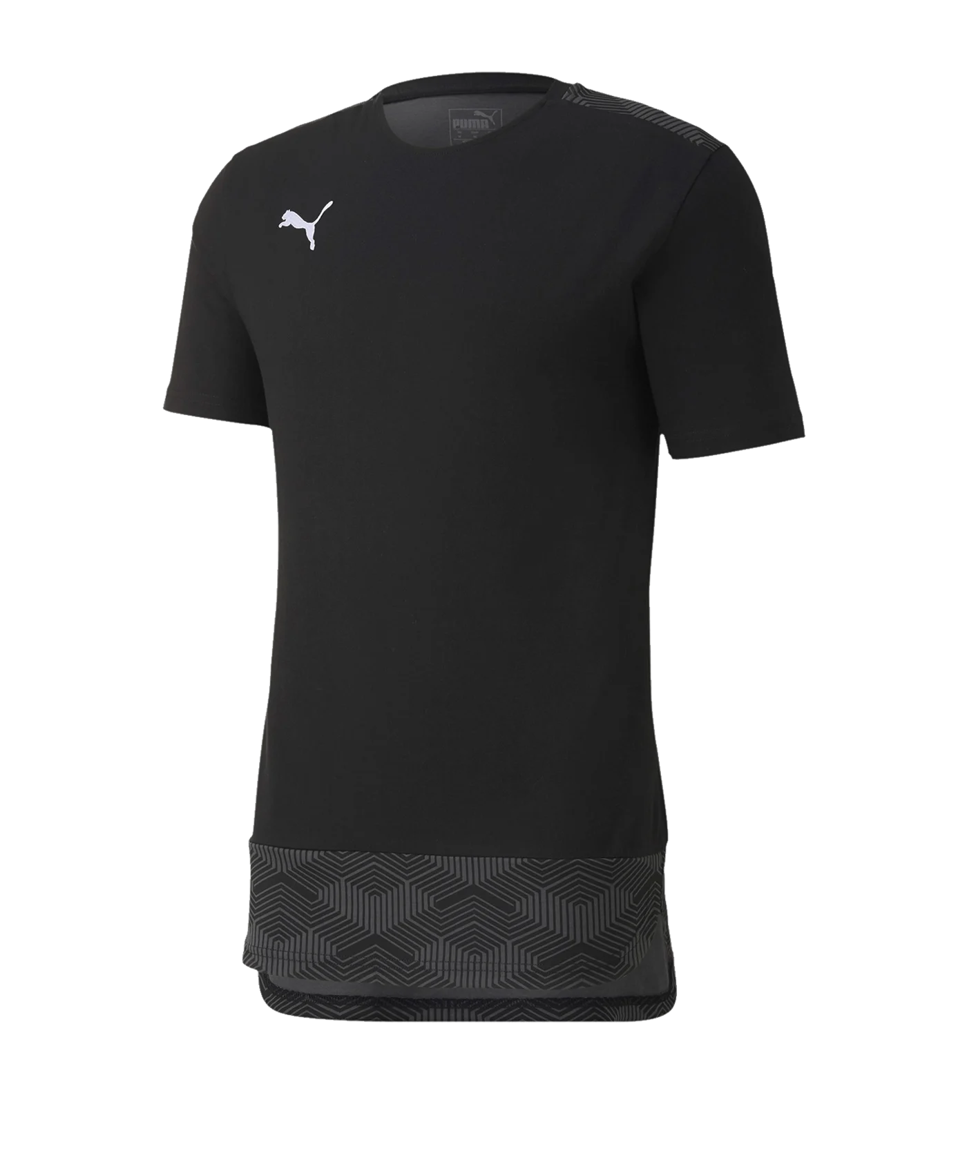 PUMA teamFINAL 21 Casuals Tee T-Shirt Schwarz F03