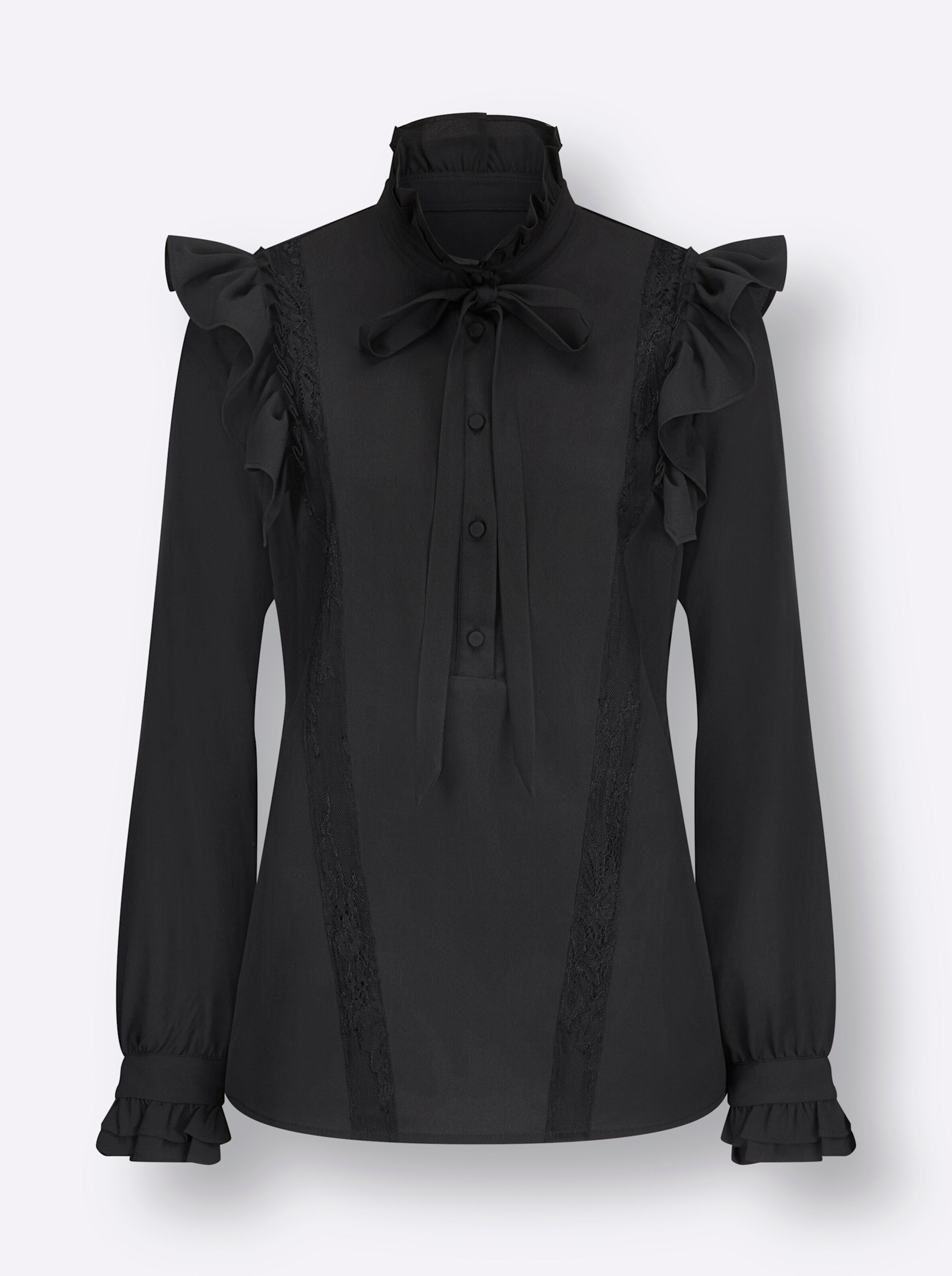 Bluse in schwarz