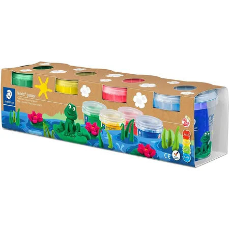 STAEDTLER® Noris® junior 8134 Spielknete, lufthärtend, 4 Basisfarben