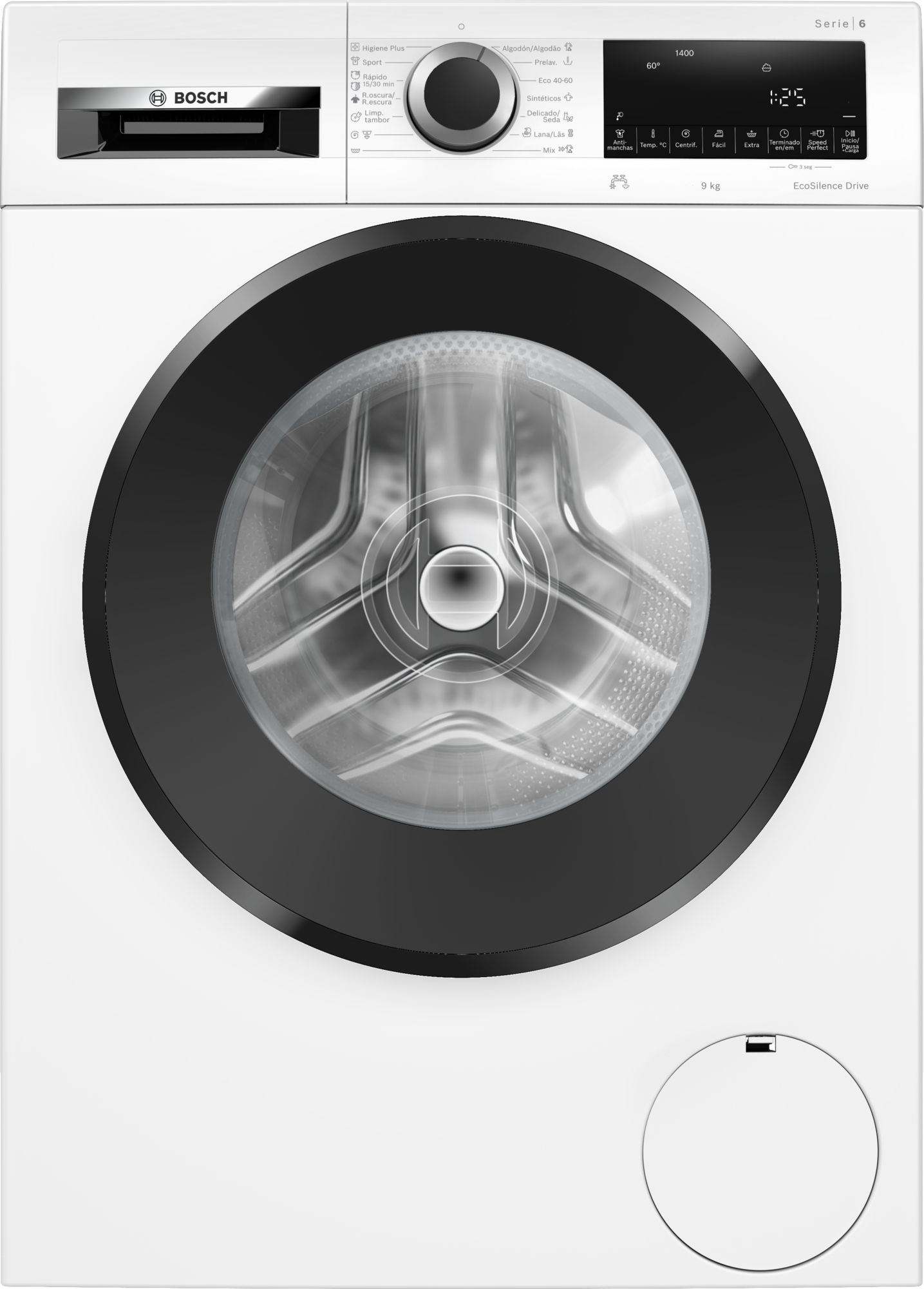 Máquina de lavar roupa de carregamento frontal Série 6, 9 kg, 1400 rpm, WGG14400ES